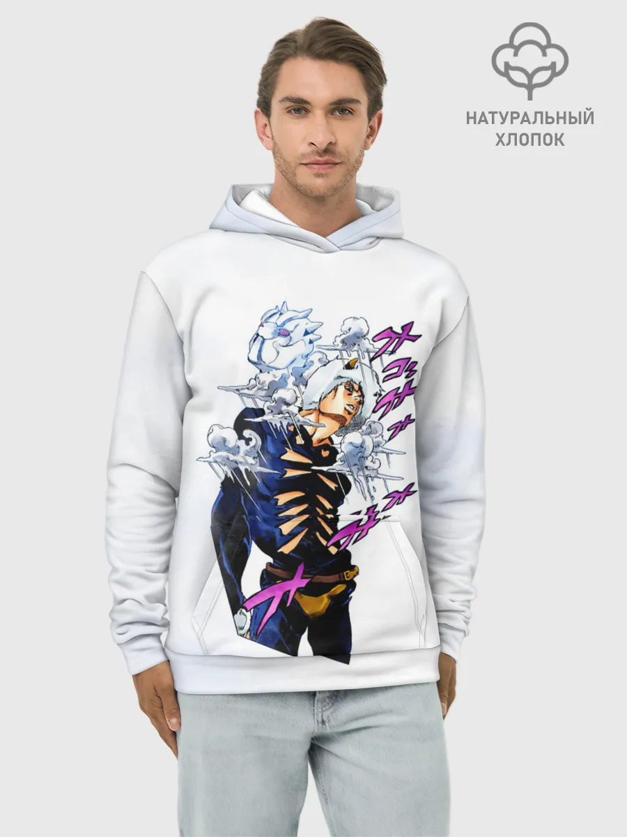 Худи мужской база хлопок / JoJo Bizarre Adventure