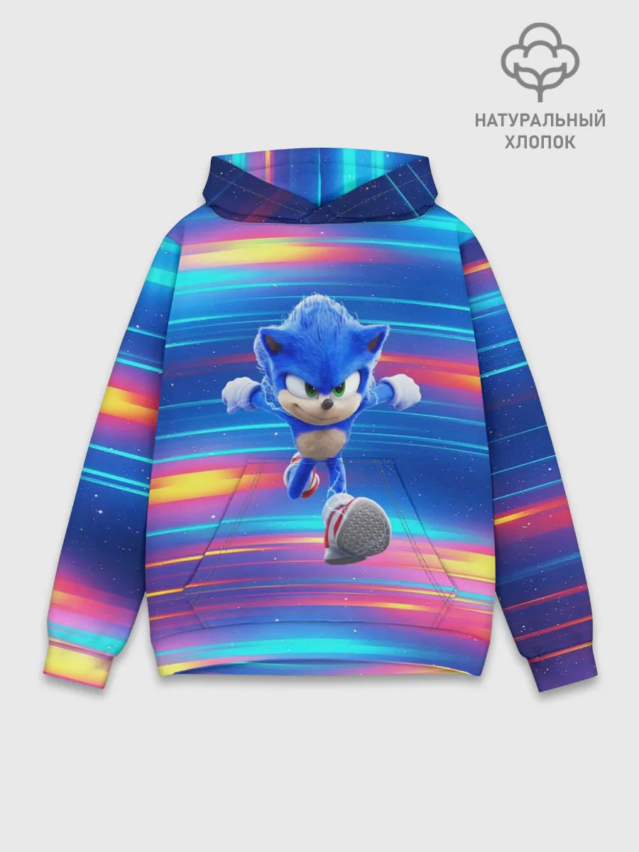 Худи мужской база хлопок / Sonic | Speed