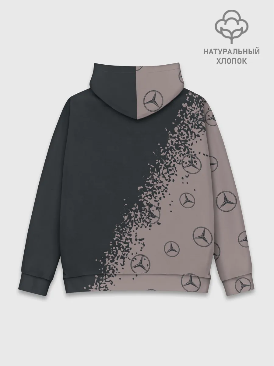 Худи мужской база хлопок / MERCEDES / МЕРСЕДЕС