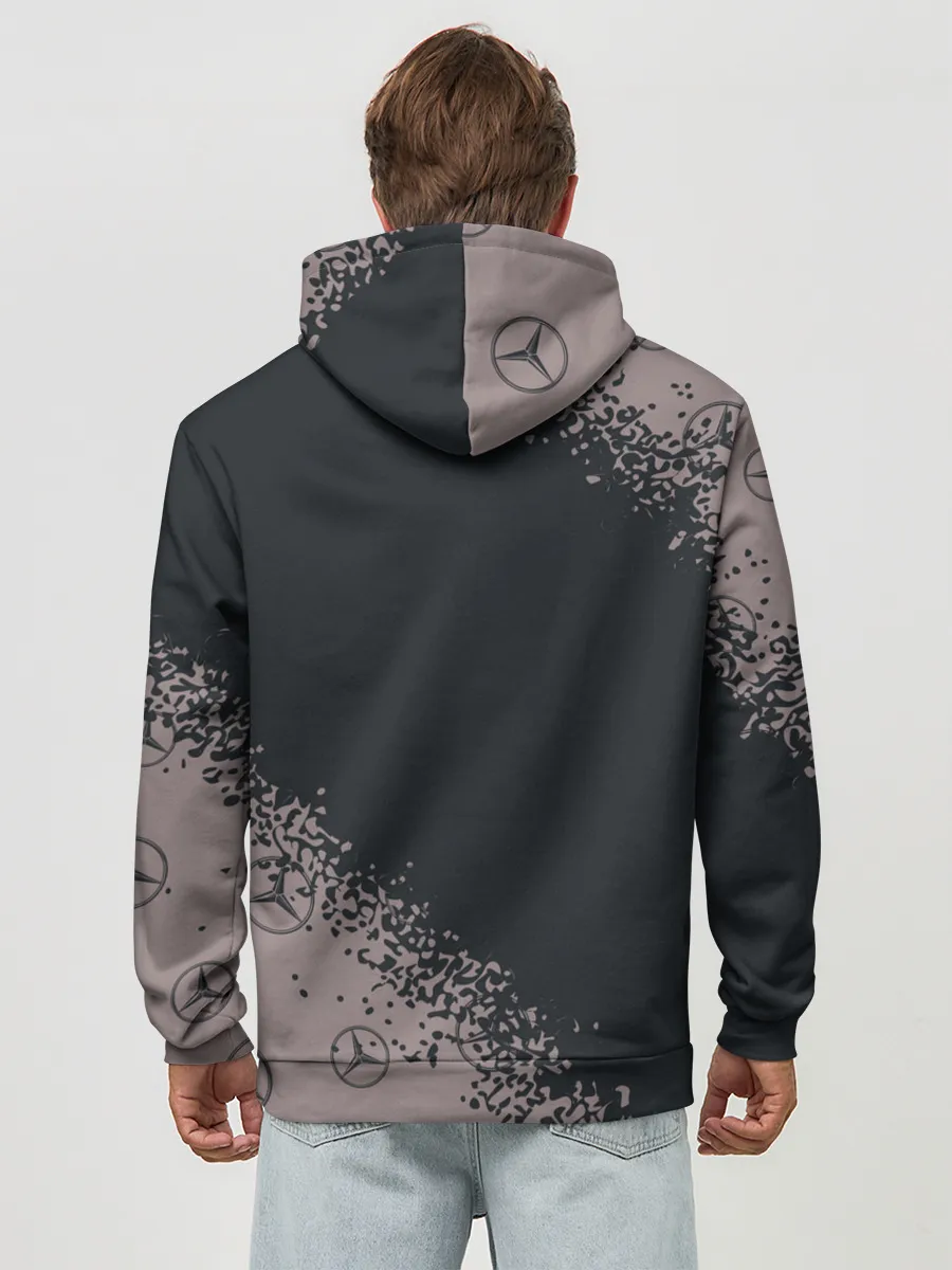 Худи мужской база хлопок / MERCEDES / МЕРСЕДЕС