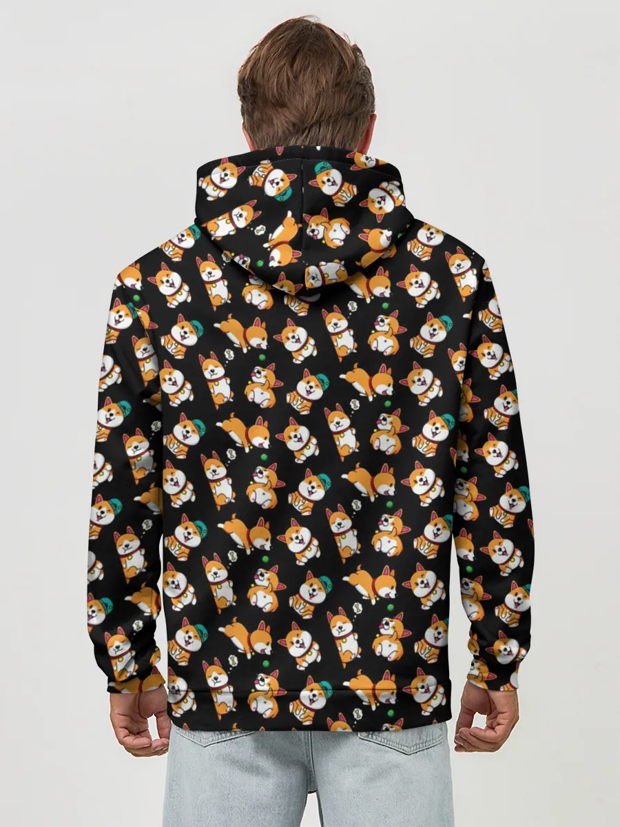 Худи мужской база хлопок / Корги