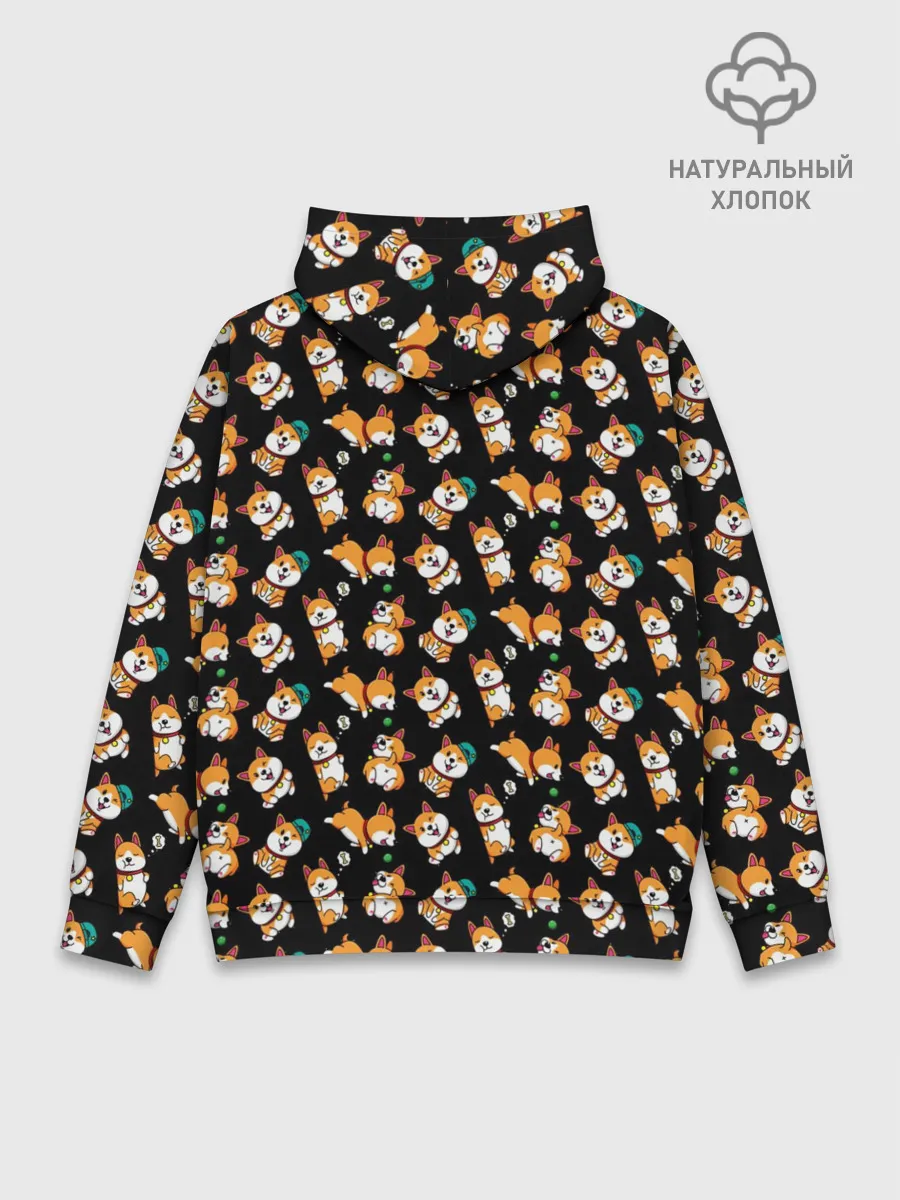 Худи мужской база хлопок / Корги