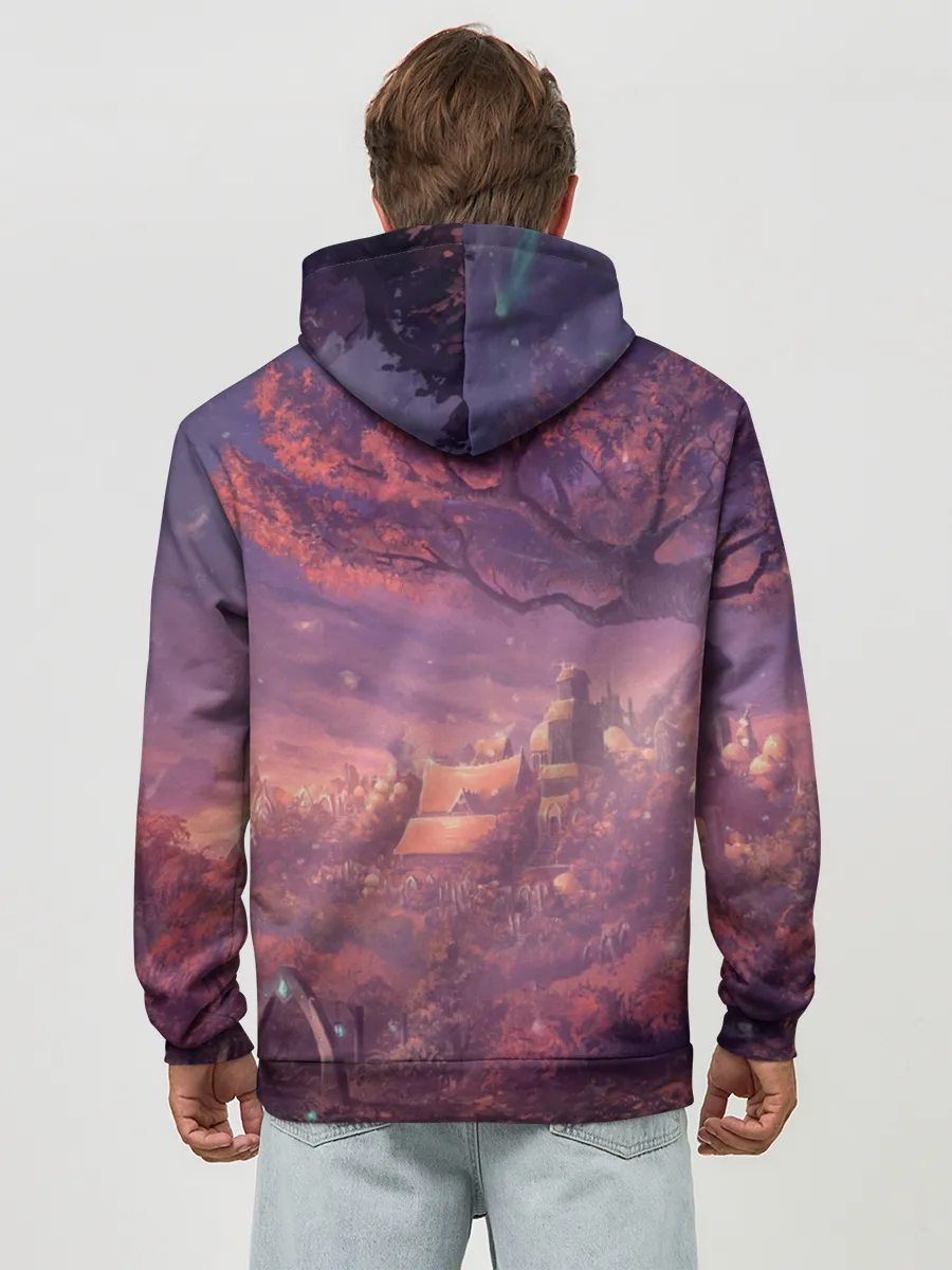 Худи мужской база хлопок / Fantasy Forest