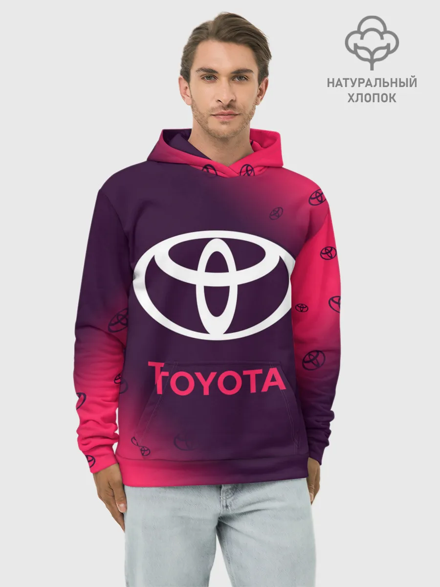 Худи мужской база хлопок / TOYOTA / ТОЙОТА