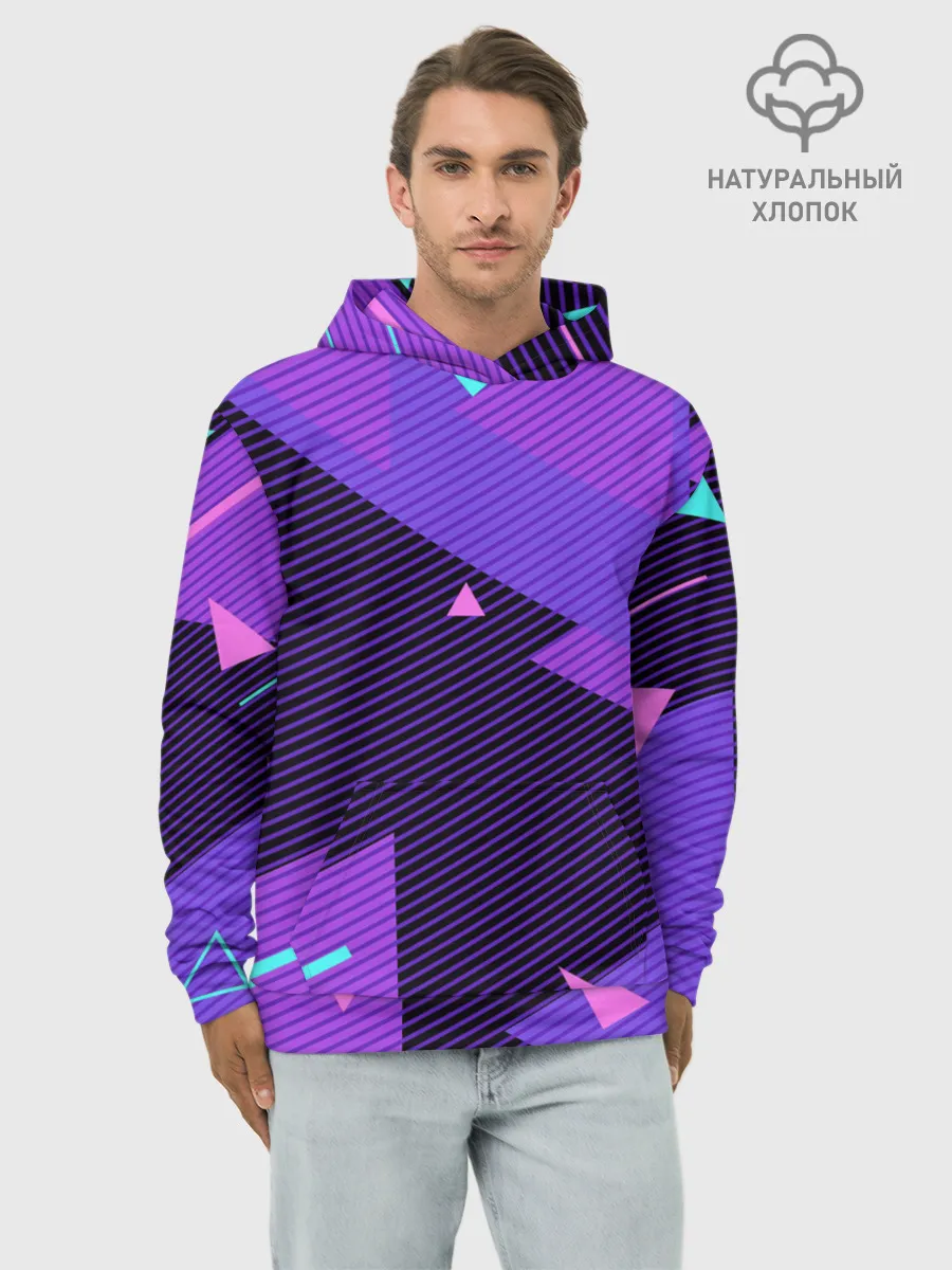 Худи мужской база хлопок / ГЕОМЕТРИЯ