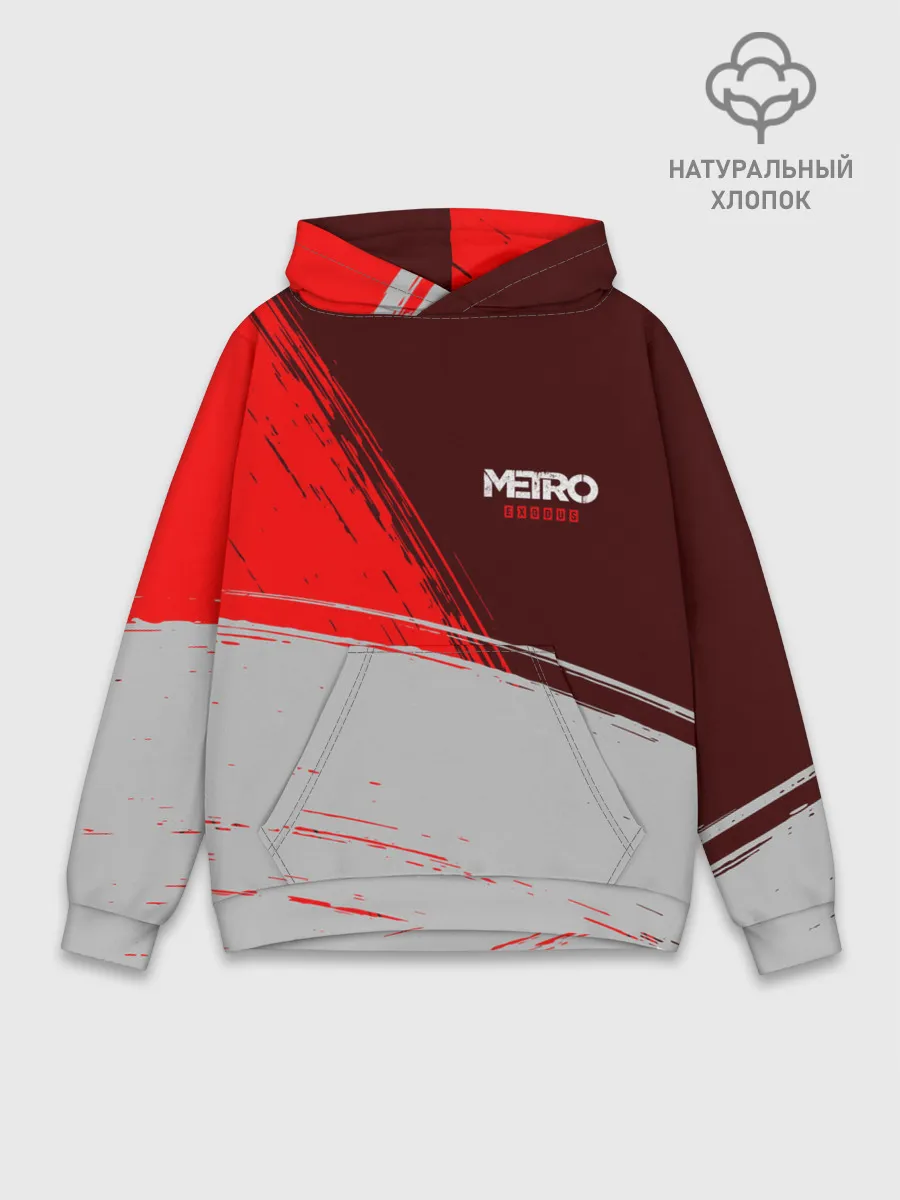 Худи мужской база хлопок / METRO EXODUS / МЕТРО ИСХОД