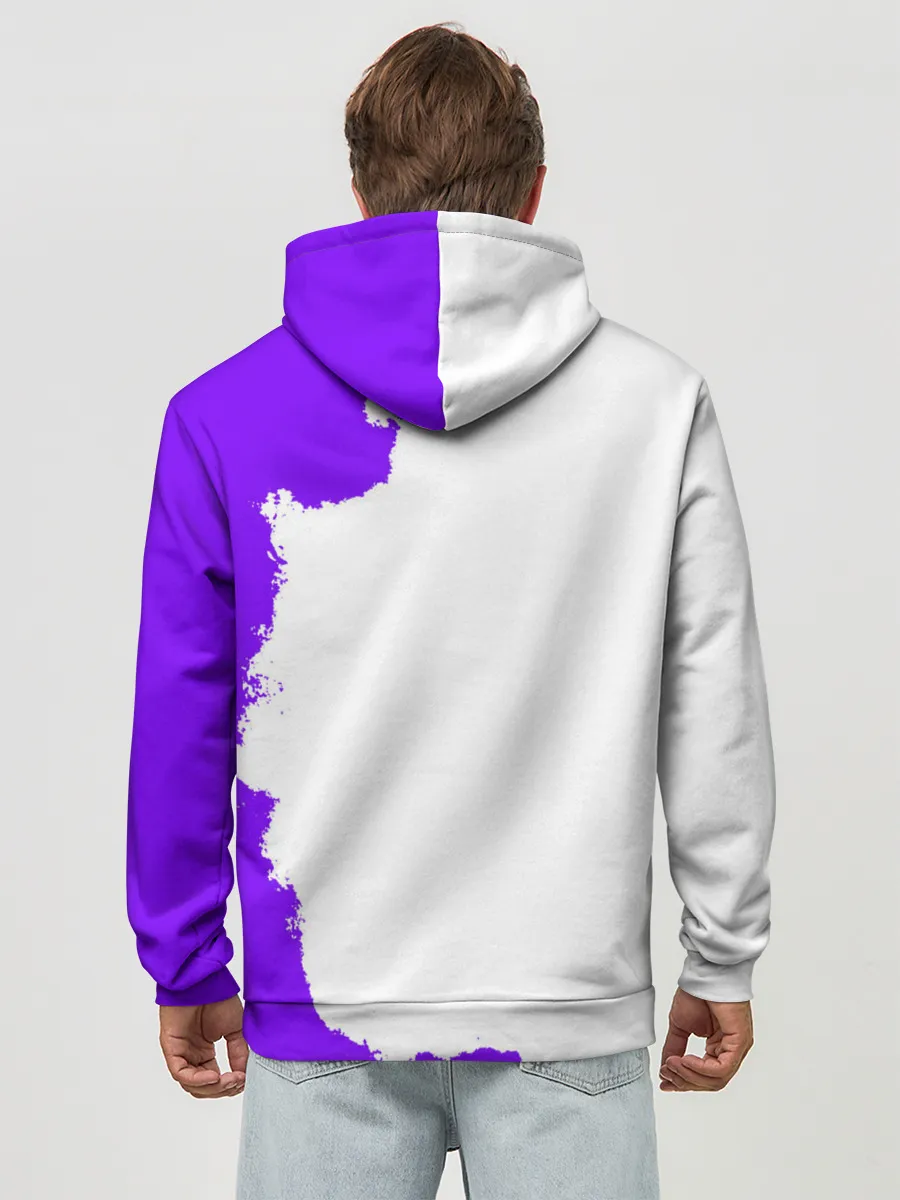 Худи мужской база хлопок / Хамон фиолетовый