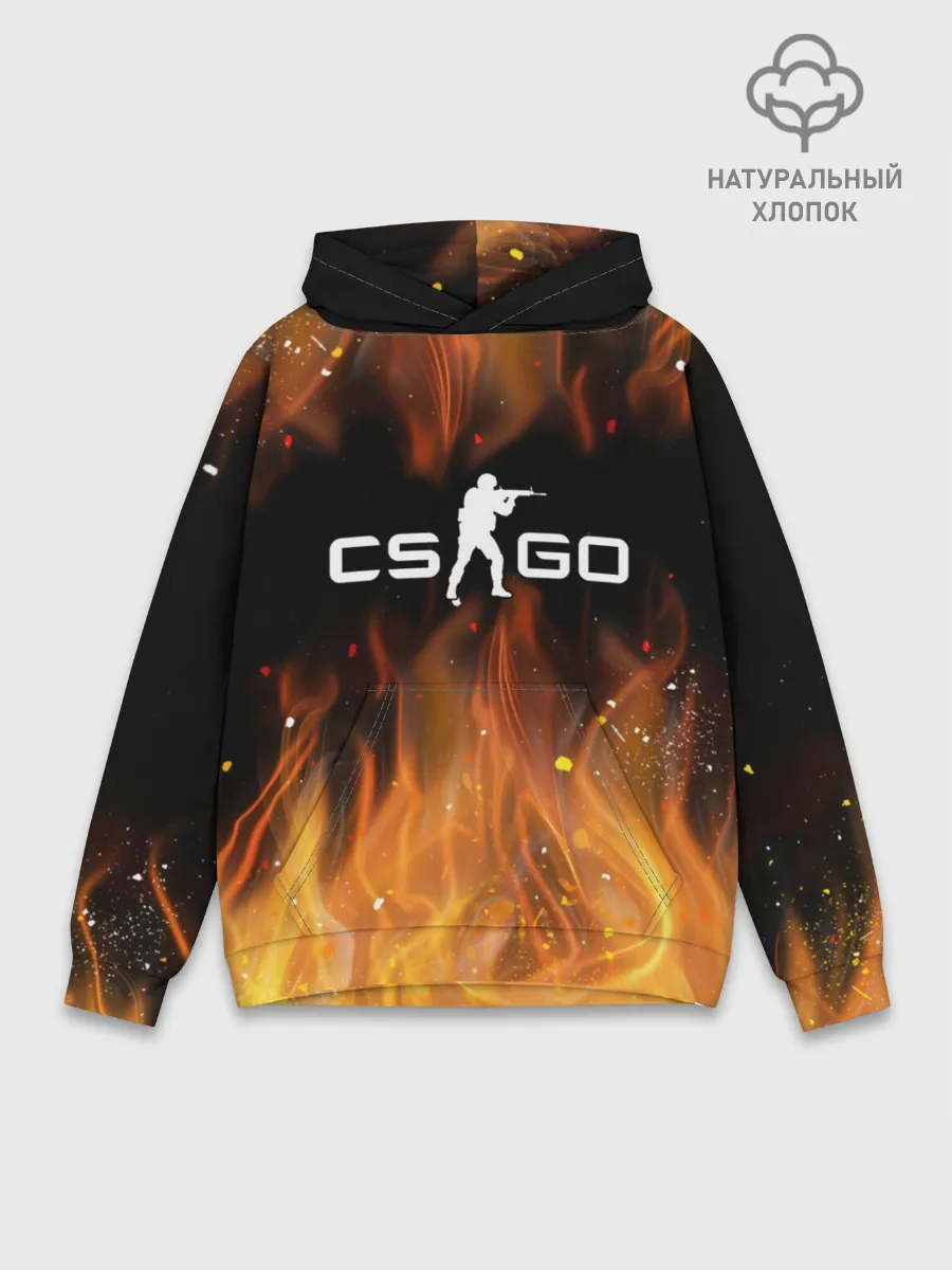 Худи мужской база хлопок / COUNTER STRIKE