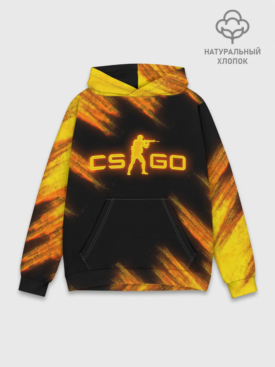 Худи мужской база хлопок / COUNTER STRIKE