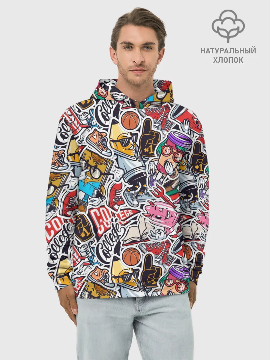 Худи мужской база хлопок / MIX