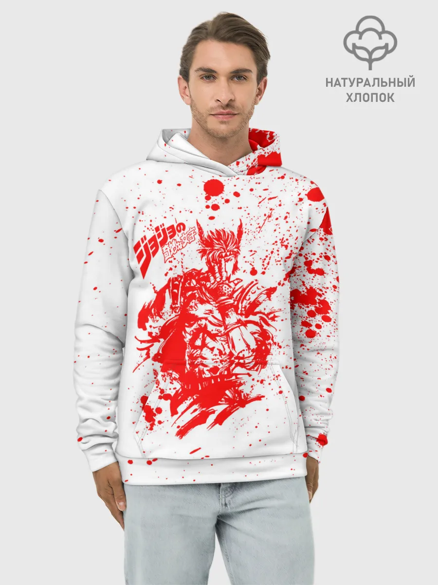 Худи мужской база хлопок / JoJo Bizarre Adventure