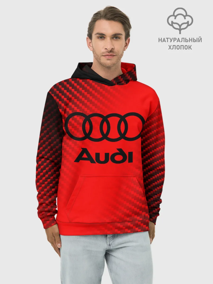 Худи мужской база хлопок / AUDI / АУДИ