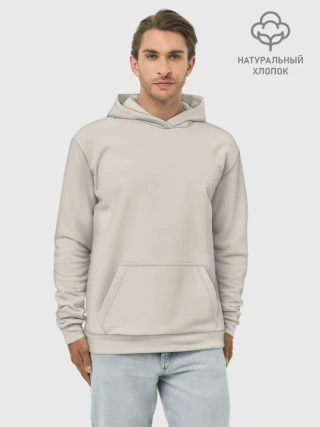 Худи мужской база хлопок / Радуга v2 - бежевый