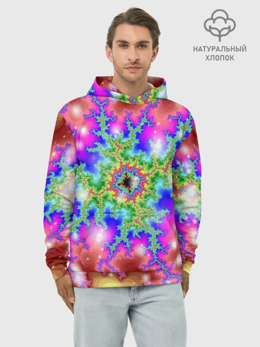 Худи мужской база хлопок / Абстракция