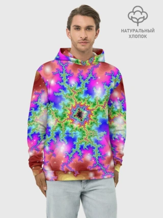 Худи мужской база хлопок / Абстракция