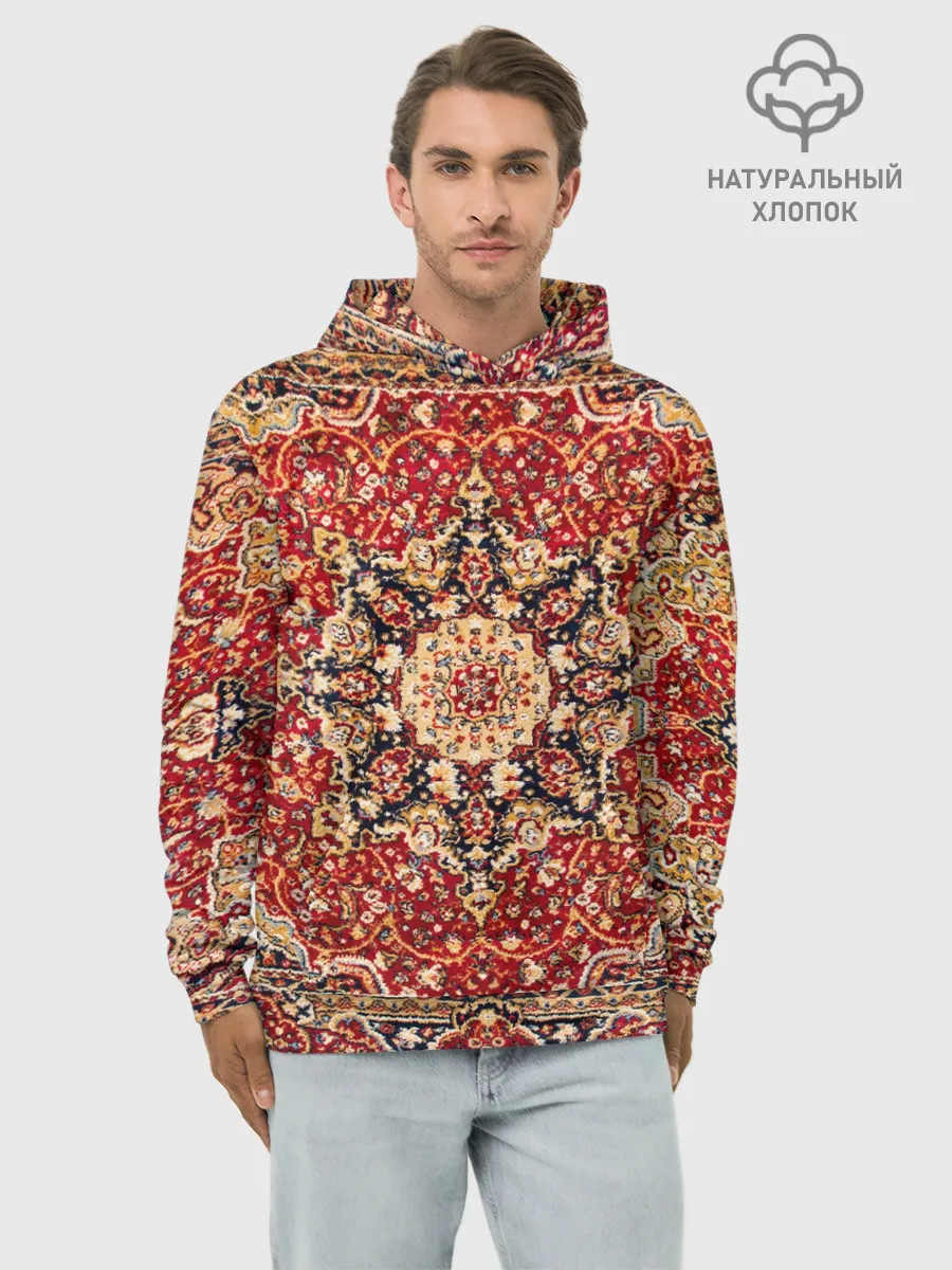 Худи мужской база хлопок / Ковер на стене