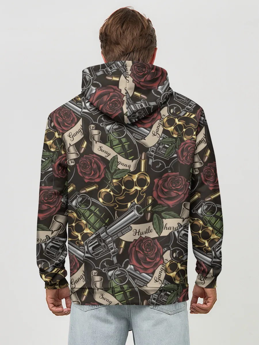 Худи мужской база хлопок / старая школа