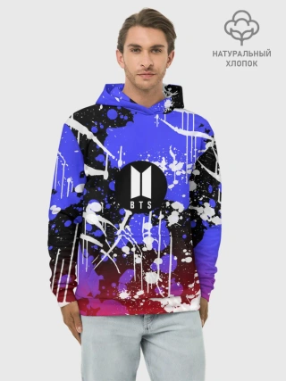 Худи мужской база хлопок / BTS