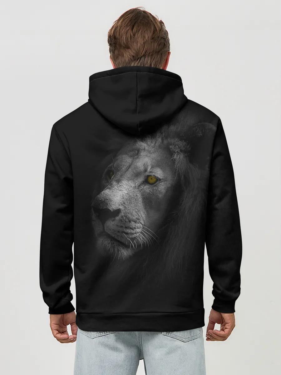 Худи мужской база хлопок / Лев