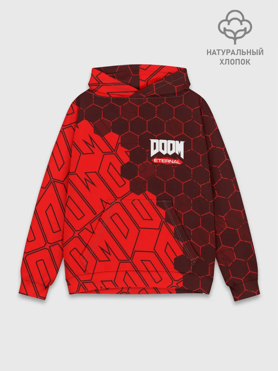 Худи мужской база хлопок / DOOM ETERNAL / ДУМ ЭТЕРНАЛ
