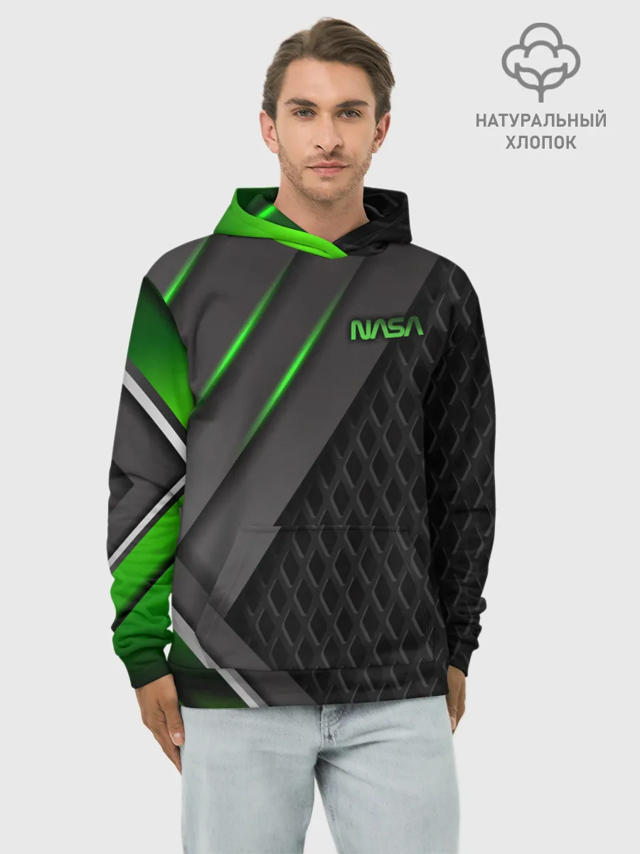 Худи мужской база хлопок / NASA
