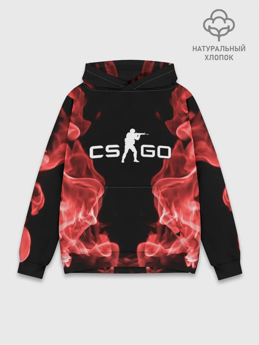 Худи мужской база хлопок / COUNTER STRIKE