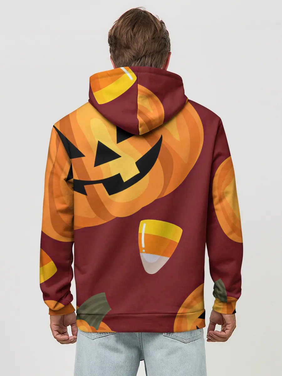 Худи мужской база хлопок / Сладкие хэллоуин