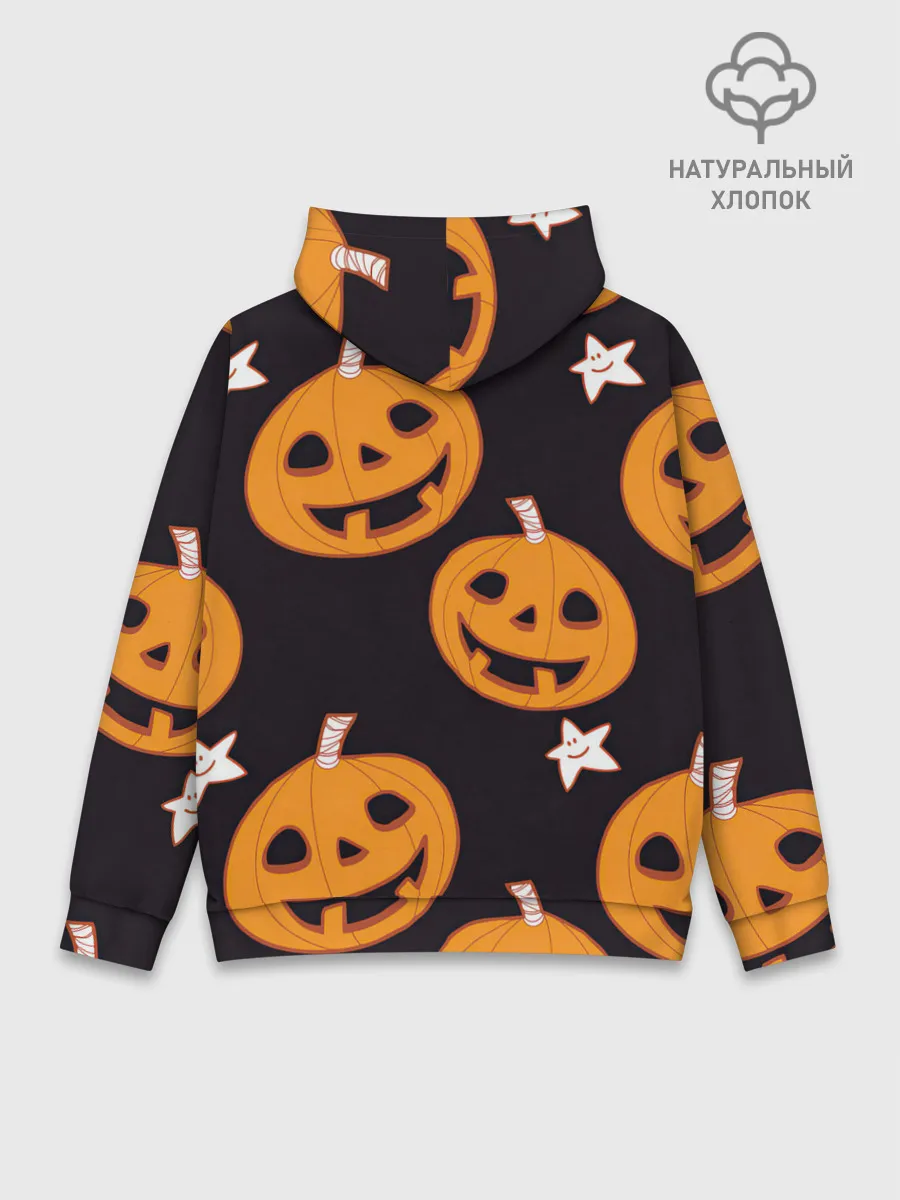 Худи мужской база хлопок / Весёлые тыквы