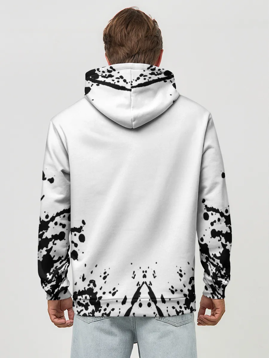 Худи мужской база хлопок / Хвост Феи на белом