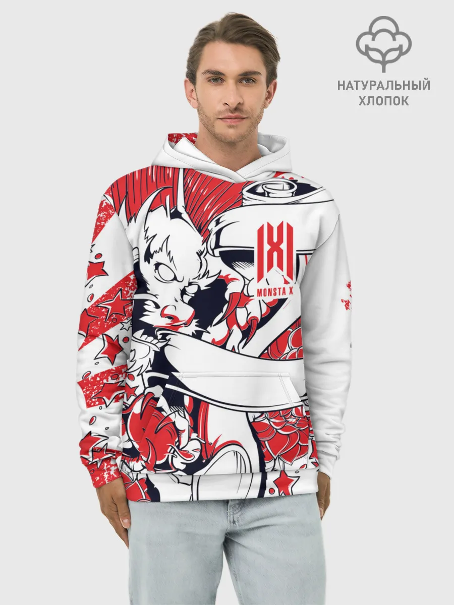 Худи мужской база хлопок / Monsta X