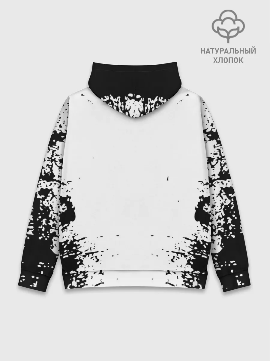 Худи мужской база хлопок / Хвост Феи монохромный