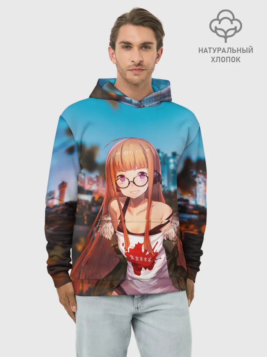 Худи мужской база хлопок / Футаба Сакура