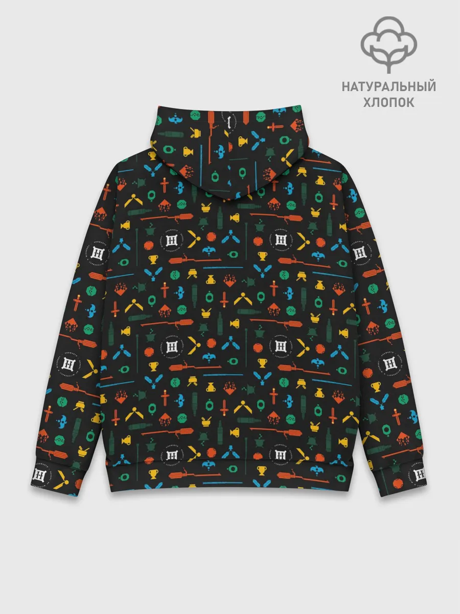 Худи мужской база хлопок / Хогвартс паттерн