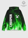 Худи мужской база хлопок / MINECRAFT CREEPER