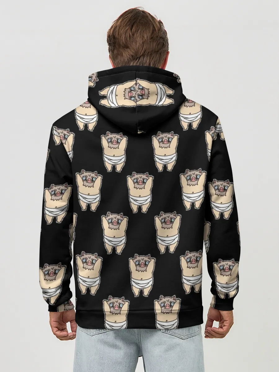 Худи мужской база хлопок / Иноске