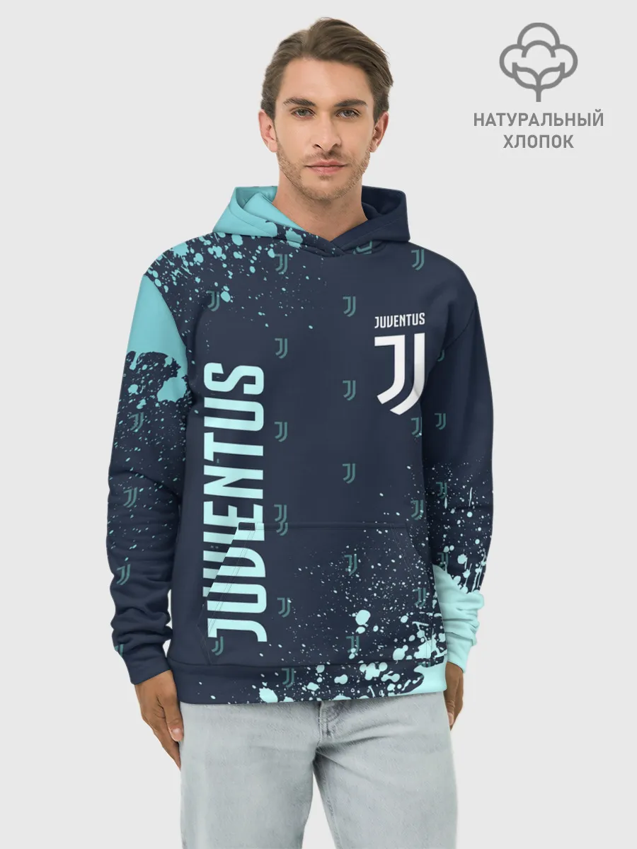 Худи мужской база хлопок / JUVENTUS / ЮВЕНТУС