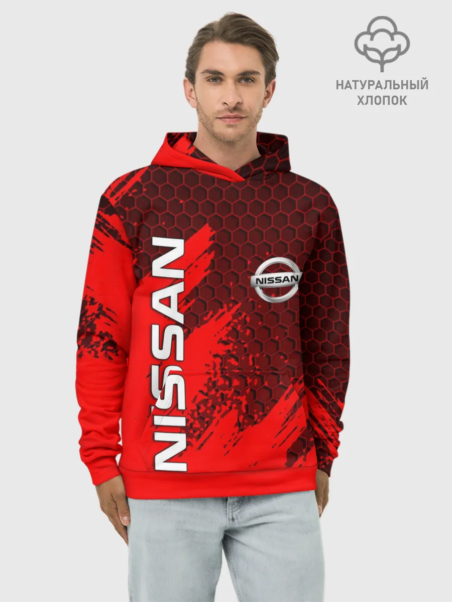 Худи мужской база хлопок / NISSAN