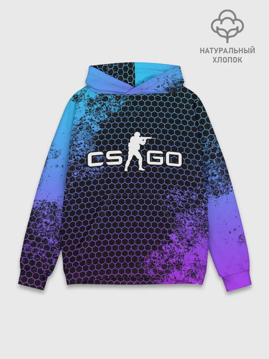 Худи мужской база хлопок / COUNTER STRIKE