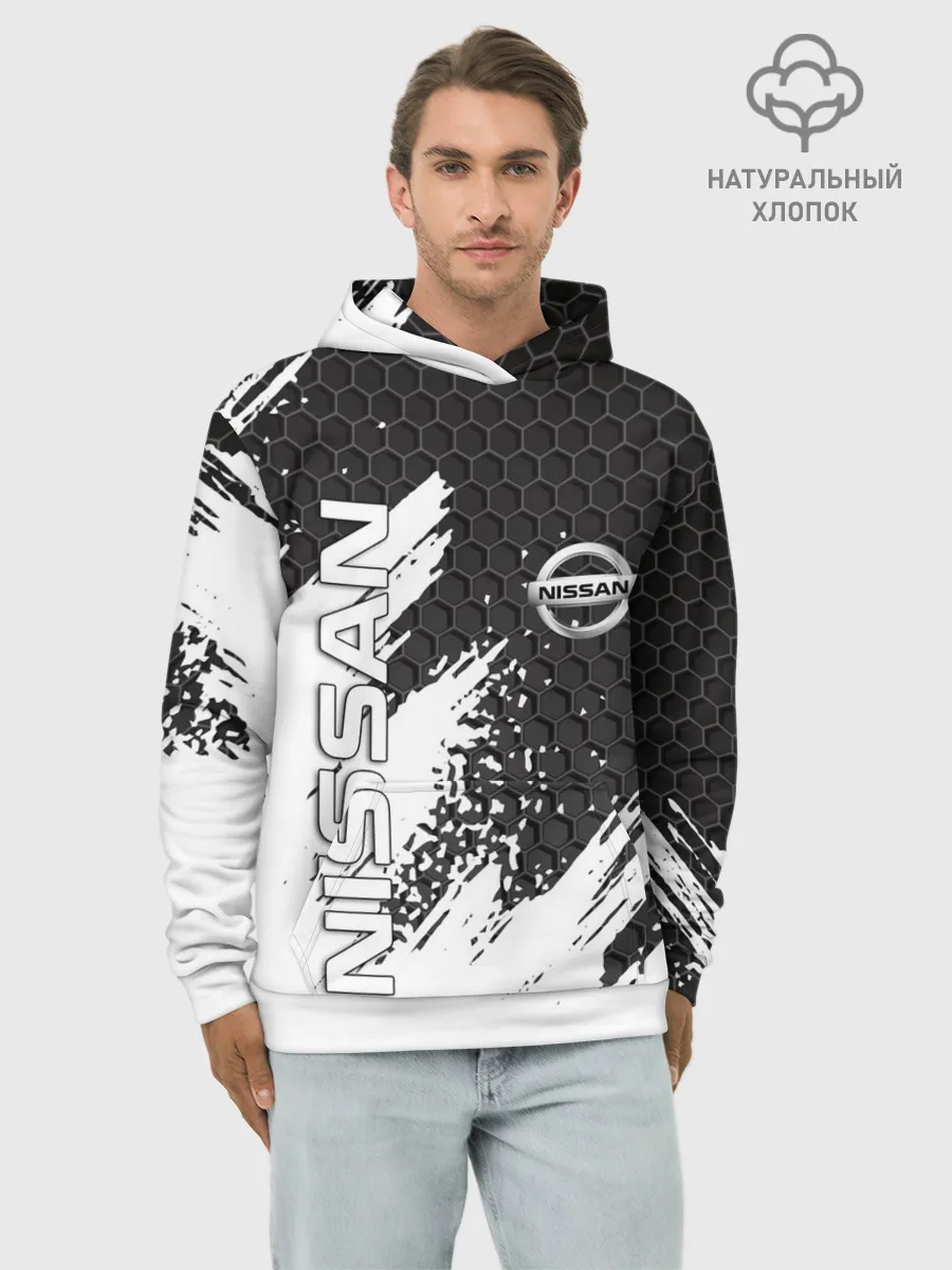 Худи мужской база хлопок / NISSAN