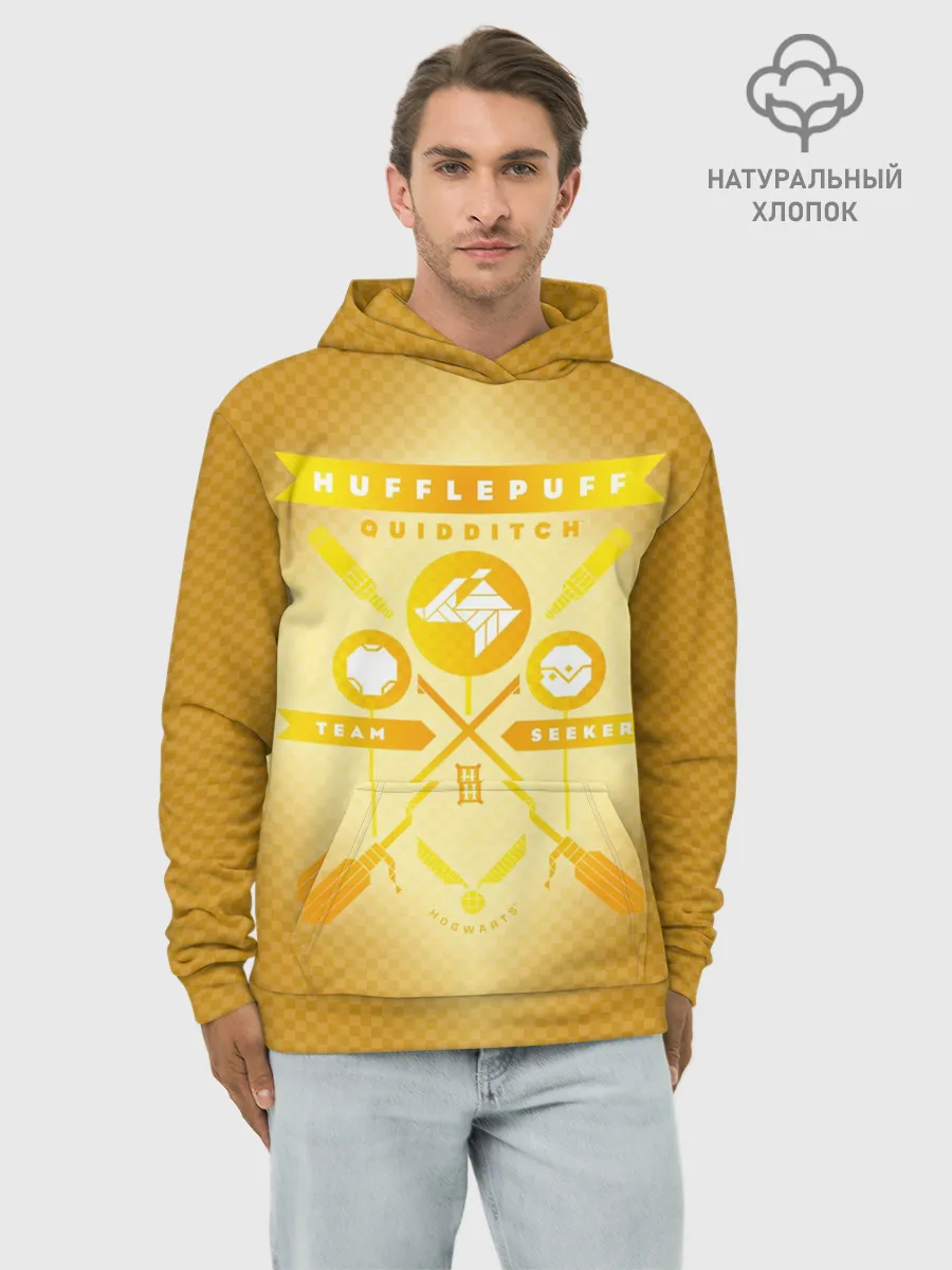 Худи мужской база хлопок / Hufflepuff Quidditch Team