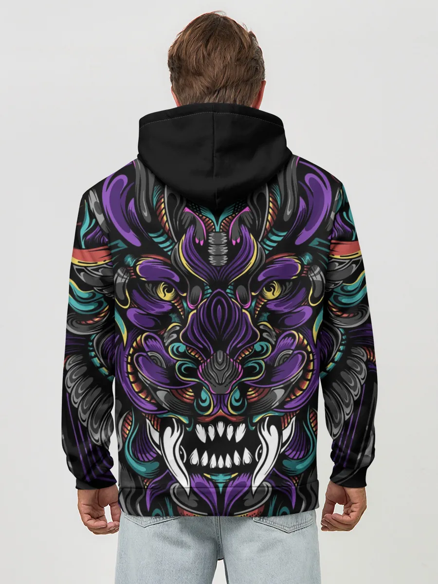 Худи мужской база хлопок / Царь Зверей