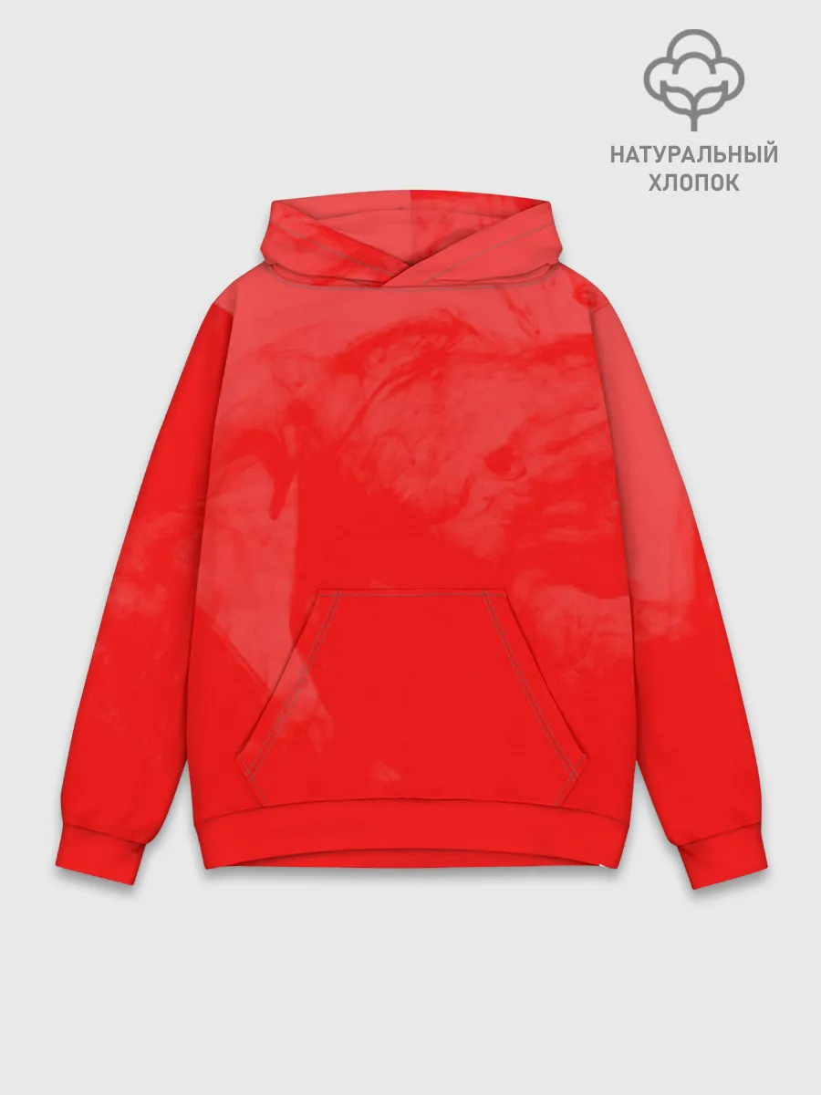 Худи мужской база хлопок / RED SMOKE