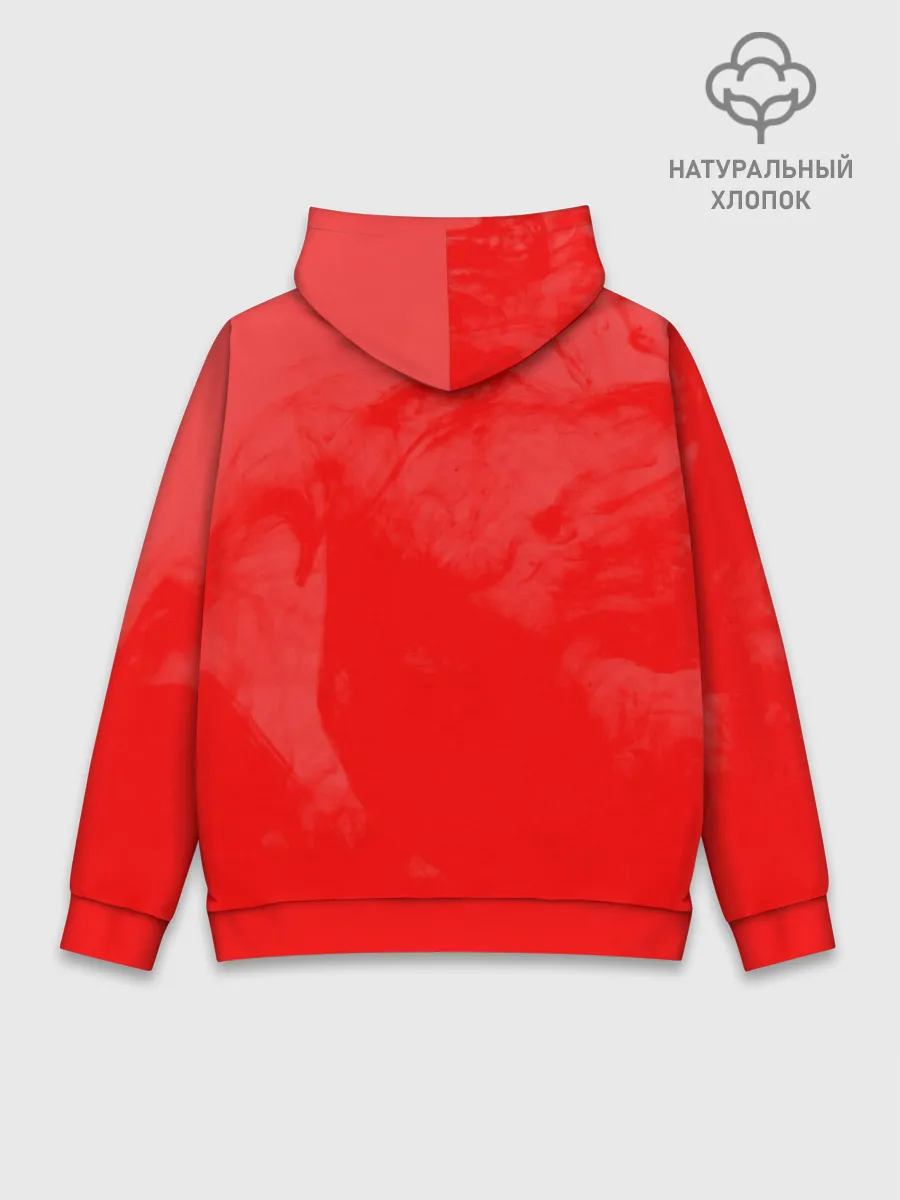 Худи мужской база хлопок / RED SMOKE