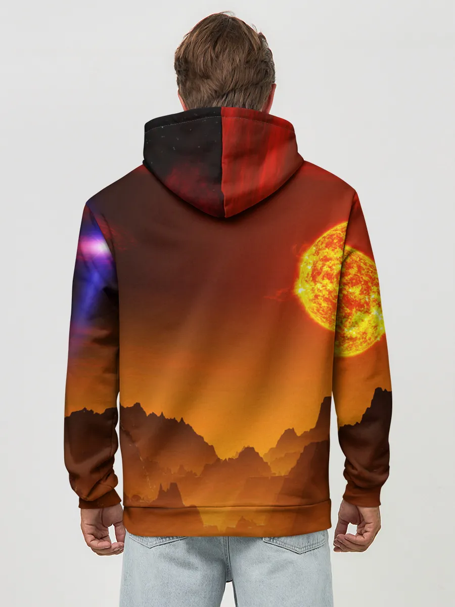 Худи мужской база хлопок / космос