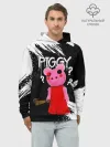 Худи мужской база хлопок / ROBLOX PIGGY - СВИНКА ПИГГИ