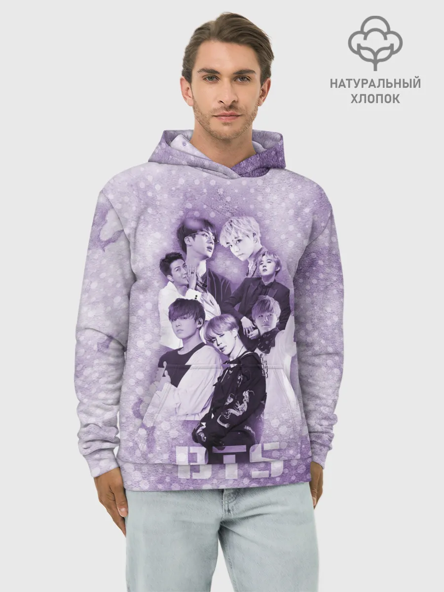 Худи мужской база хлопок / BTS