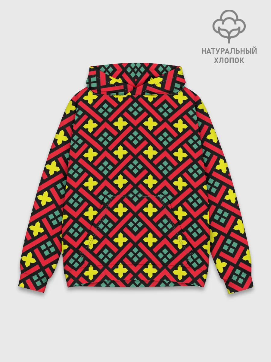 Худи мужской база хлопок / Abstract cross armor