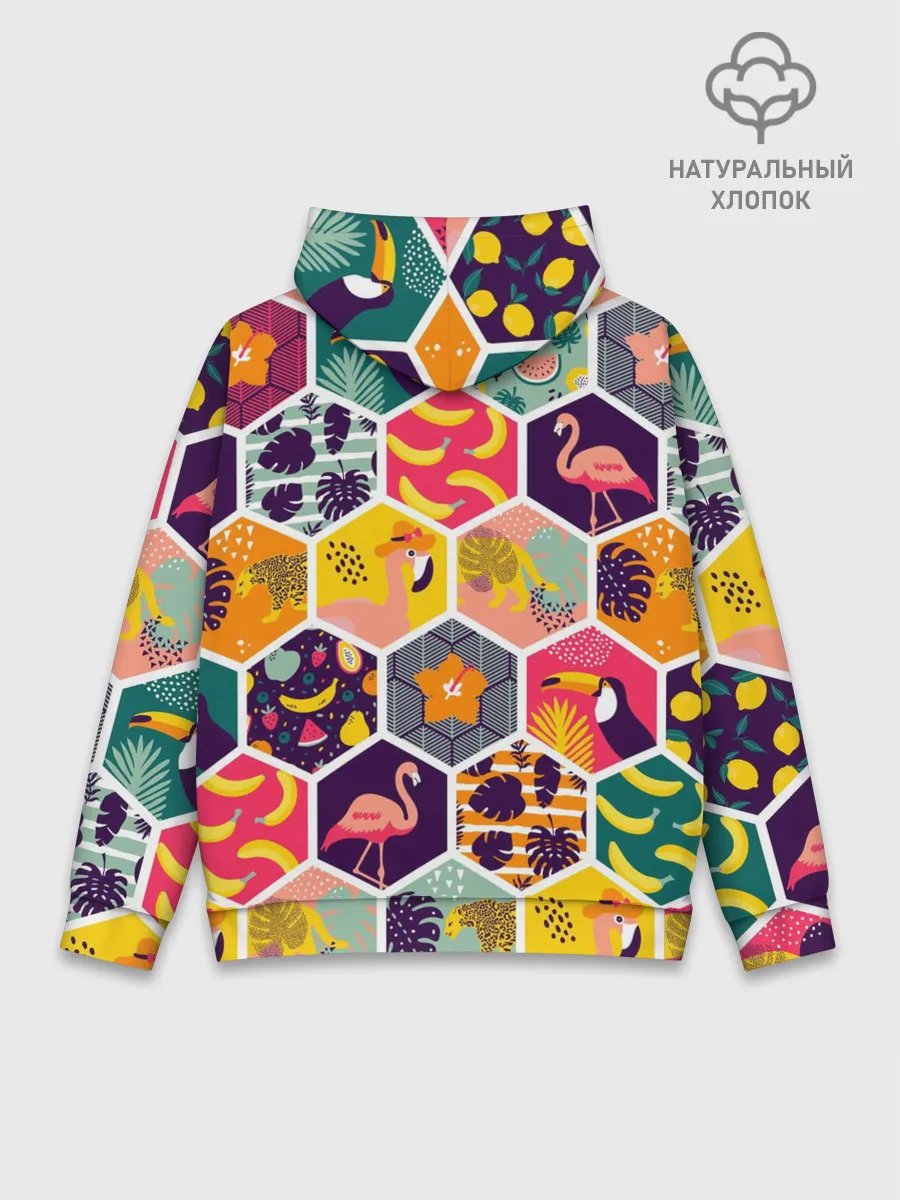 Худи мужской база хлопок / Тропические соты
