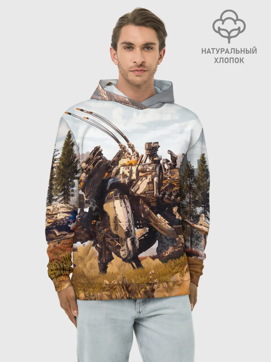Худи мужской база хлопок / Horizon Zero Dawn