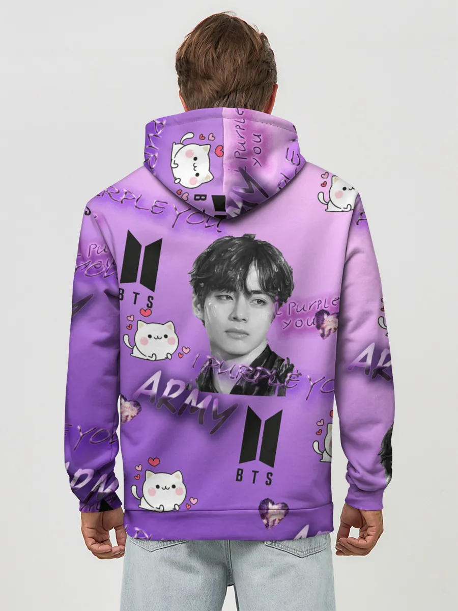 Худи мужской база хлопок / I purple you